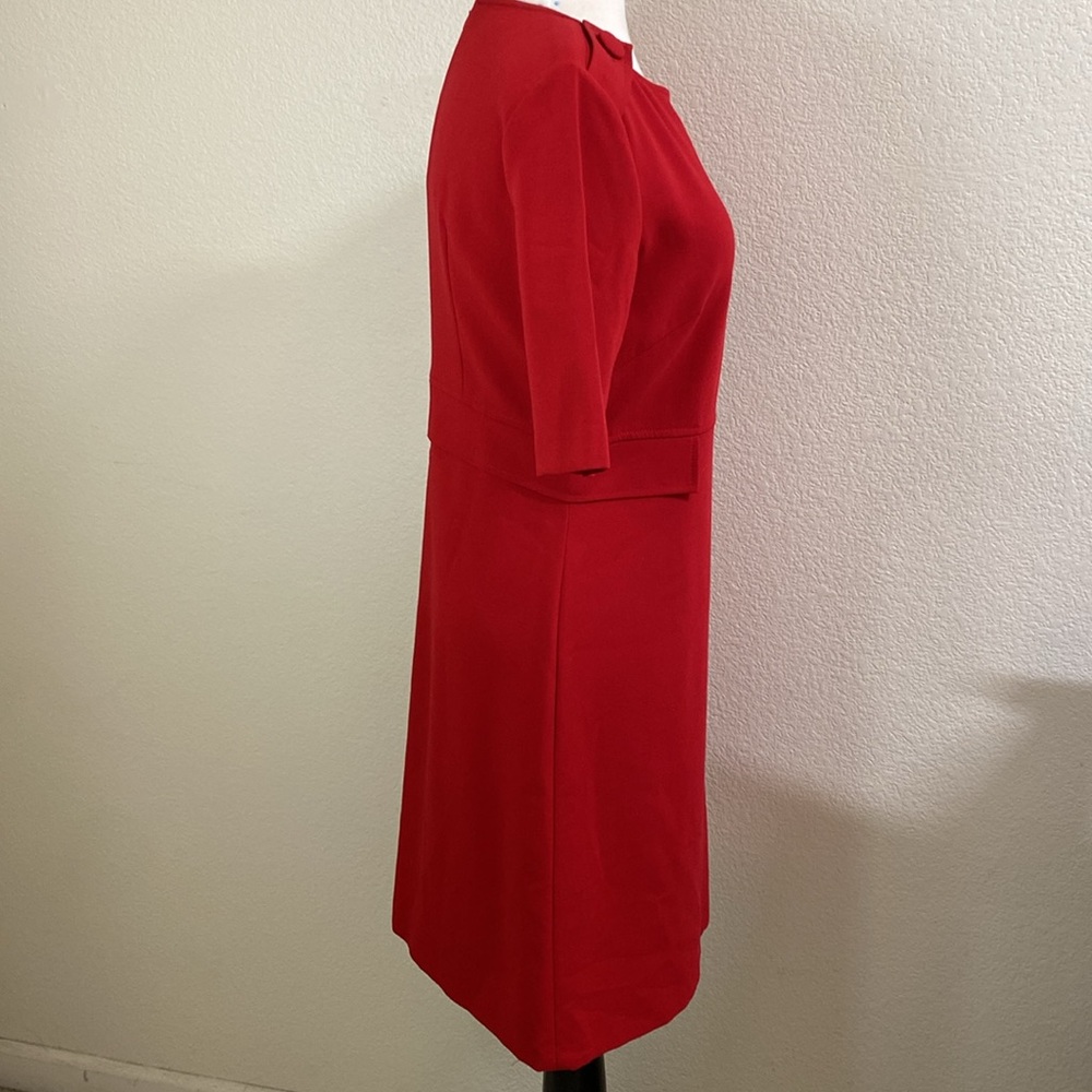 Tahari‎ Work Dress Back Zip Short Sleeve Size 6 - Picture 3 of 5